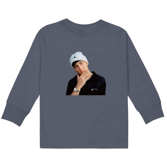 Discover Eminem Portrait Kids Long Sleeve T Shirts