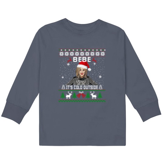 Discover Bebe It's Cold Outside Kids Long Sleeve T-Shirts
