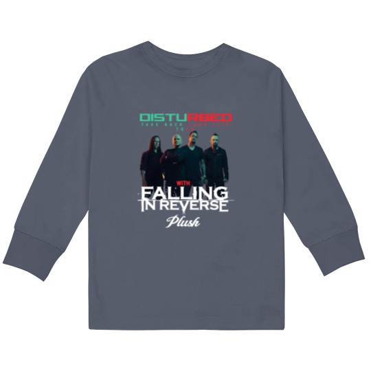 Discover Disturbed Band 2024 Tour Unisex Kids Long Sleeve T Shirts, Disturbed Band Fan Gift Kids Long Sleeve T Shirts