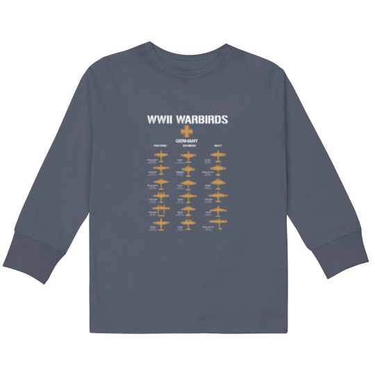 Discover German Luftwaffe WW2 Warbirds Kids Long Sleeve T Shirts