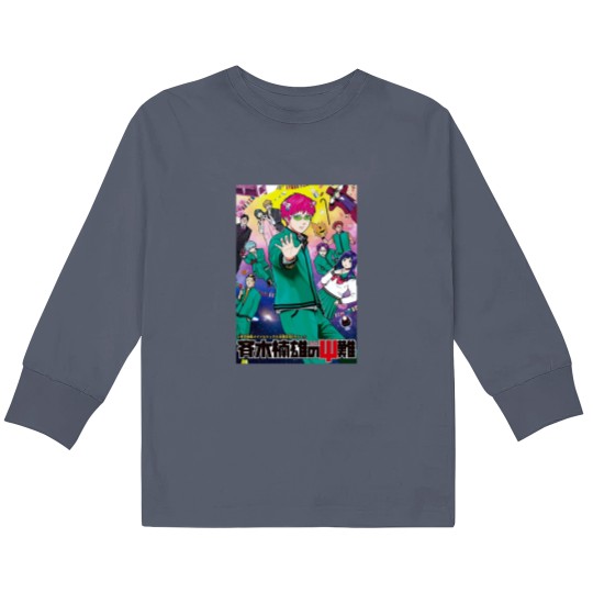 Discover Saiki K Manga Cover Kids Long Sleeve T Shirts