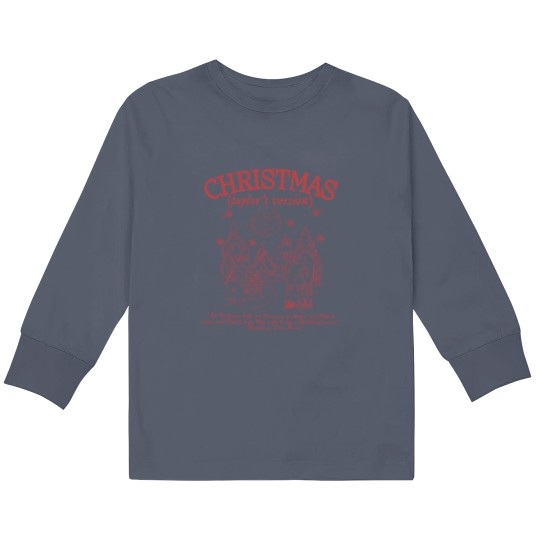 Discover Color Christmas Taylo version Kids Long Sleeve T Shirts, Swift Christmas