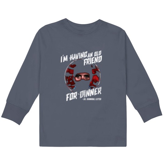 Discover Silence of the Lambs Friend For Dinner Kids Long Sleeve T Shirts