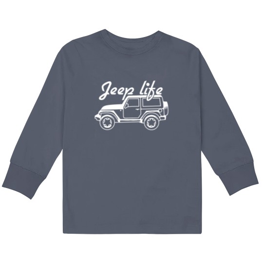 Discover Jeep Life - Jeep - Zip Kids Long Sleeve T Shirts