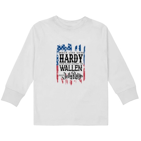 Discover When Life Gets Hardyy, Wallen Kids Long Sleeve T Shirts, Wallen Western