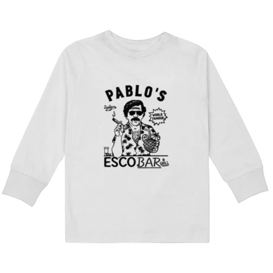 Discover Pablo Escobar Famous Bar Kids Long Sleeve T Shirts