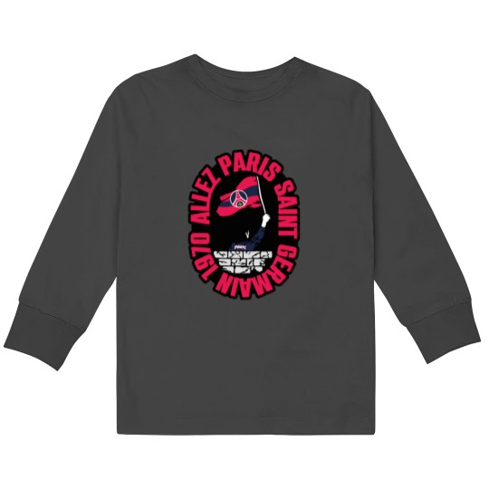 Discover GO PARIS Sticker Kids Long Sleeve T-Shirts