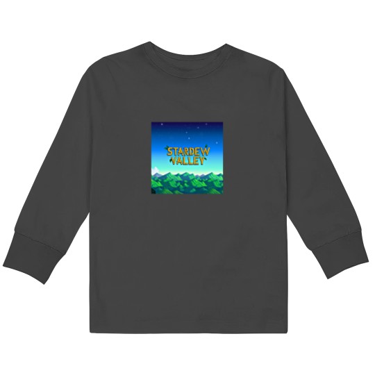 Discover Stardew valley title Kids Long Sleeve T-Shirts