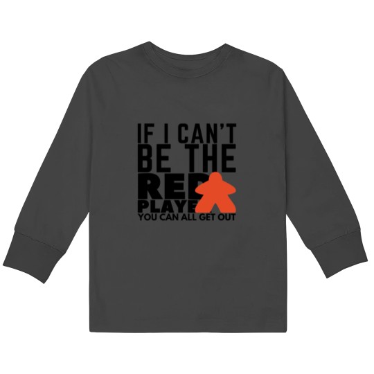 Discover Board Game Red Player Art Kids Long Sleeve T-Shirts