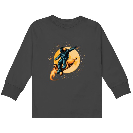 Discover Astronaut Monitor Space E 2 Kids Long Sleeve T-Shirts