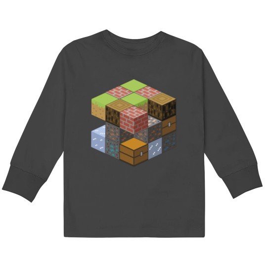 Discover Cube World Kids Long Sleeve T-Shirts
