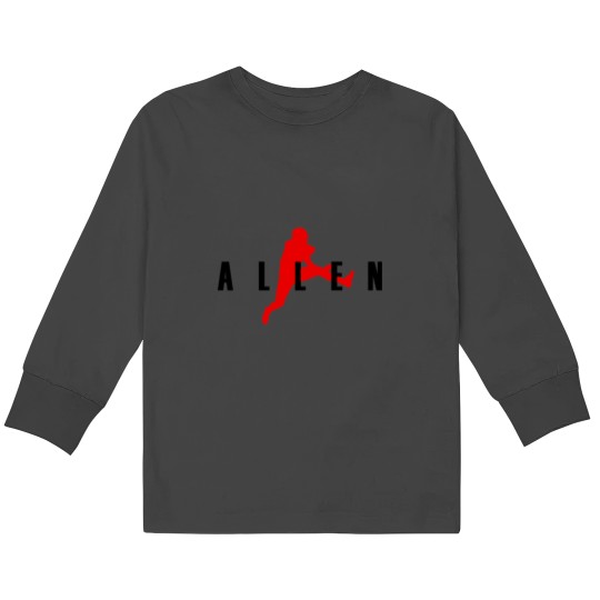 Discover Air Allen (Red+Black) Kids Long Sleeve T-Shirts