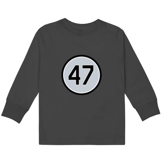 Discover Gio Gonzalez 47 Jersey Number Kids Long Sleeve T-Shirts