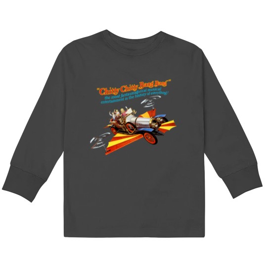 Discover Chitty Chitty Bang Bang Sticker Mask Kids Long Sleeve T-Shirts