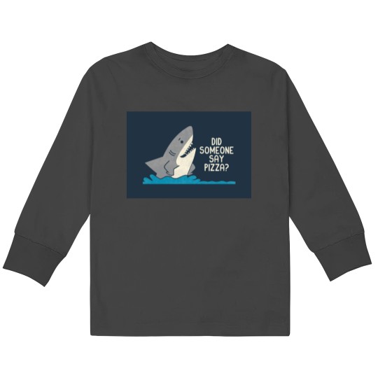 Discover Hungry Shark Kids Long Sleeve T-Shirts
