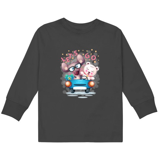 Discover Walk with friends - Let_s Go (1) Kids Long Sleeve T-Shirts