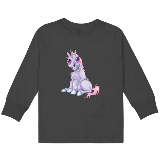 Discover Zombie Unicon Kids Long Sleeve T-Shirts