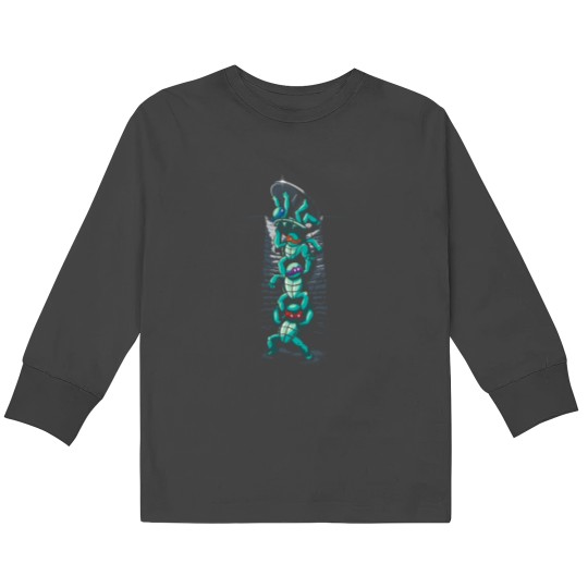 Discover Turtles Night Out Kids Long Sleeve T-Shirts
