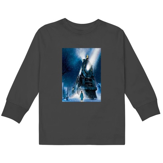 Discover A train to the North Pole Kids Long Sleeve T-Shirts