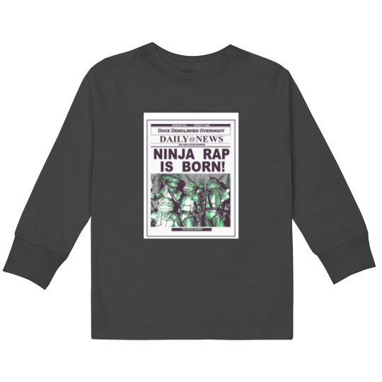 Discover Ninja Rap is born Graphic Kids Long Sleeve T-Shirts