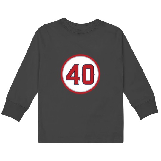 Discover Troy Percival 40 Jersey Number Kids Long Sleeve T-Shirts