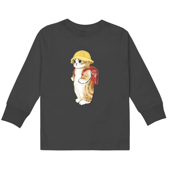 Discover kawaii kitty cat cute camping scout kittens-best-selling gift Kids Long Sleeve T-Shirts