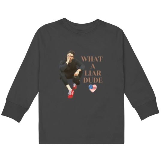 Discover Hasanabi Hasan Piker What a Liar Dude Twitch Meme Kids Long Sleeve T-Shirts