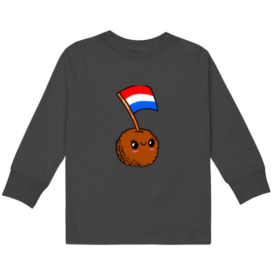 Discover you want bitterbal Kids Long Sleeve T-Shirts