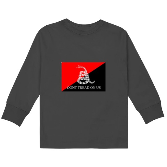 Discover Anarcho-Communist Gadsden Flag Kids Long Sleeve T-Shirts