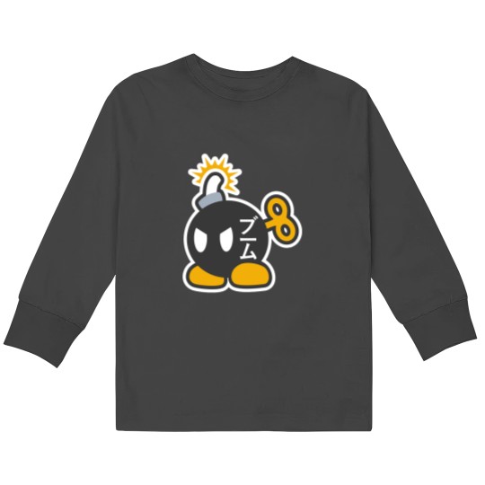 Discover Bob-omb Active Kids Long Sleeve T-Shirts