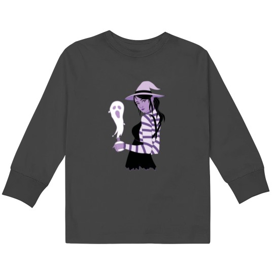 Discover Poison Witch design Sticker Kids Long Sleeve T-Shirts