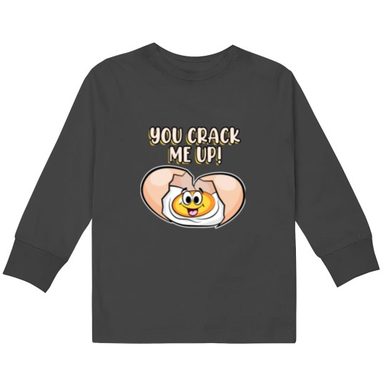 Discover Funny Egg Fried Egg Breakfast Kids Long Sleeve Shirt