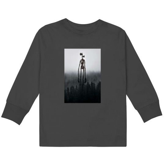 Discover Siren head in pine forest Kids Long Sleeve T-Shirts