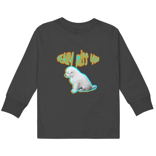 Discover REALLY MISS YOU Sticker Kids Long Sleeve T-Shirts