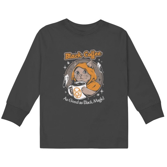 Discover Black Coffee Kids Long Sleeve T-Shirts