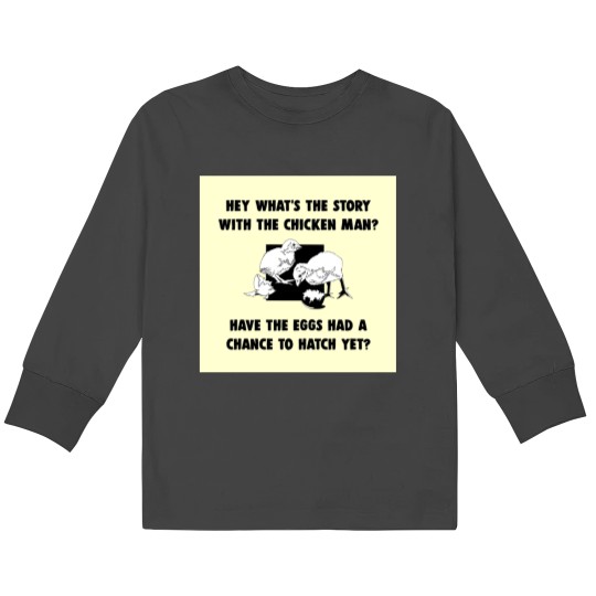 Discover Chicken Man Kids Long Sleeve T-Shirts