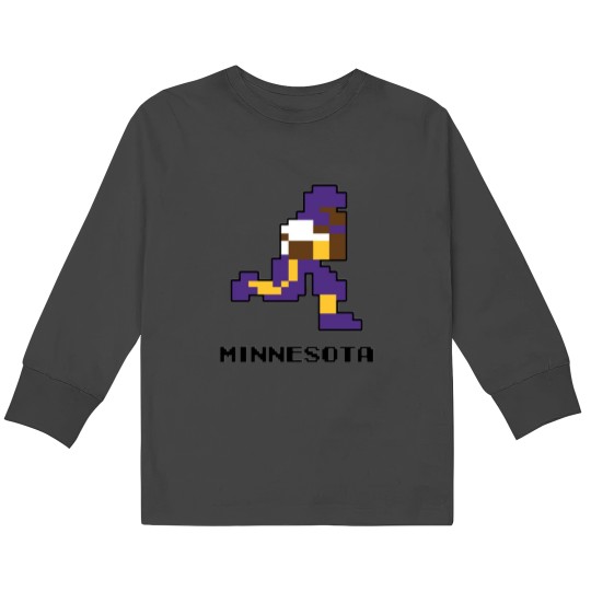 Discover 8 bit Minnesota Football Kids Long Sleeve T-Shirts