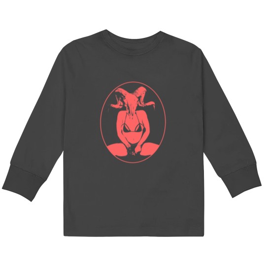 Discover Goat1 Skull Girl Active Kids Long Sleeve T-Shirts