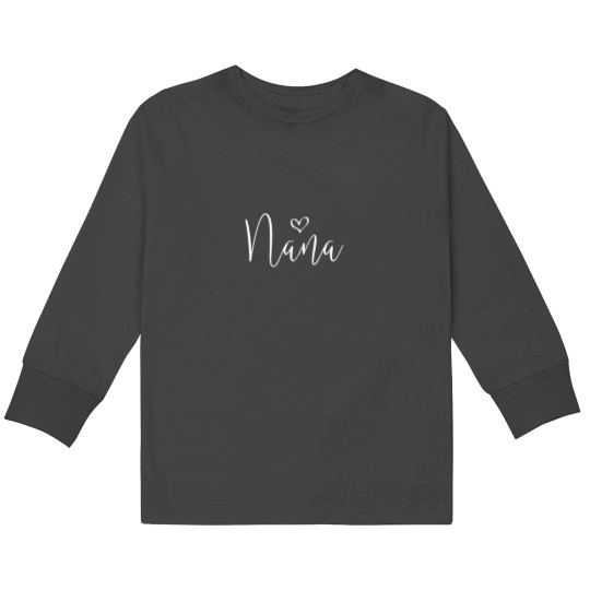 Discover Nana Grandma Women For Christmas Christmas Grandkids Zip Kids Long Sleeve T-Shirts