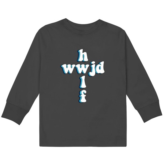 Discover hwlf x wwjd Sticker Your Turn to Die Midori Kids Long Sleeve T-Shirts