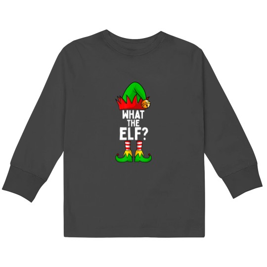 Discover What-The Elf Matching Family Christmas Kids Long Sleeve T-Shirts