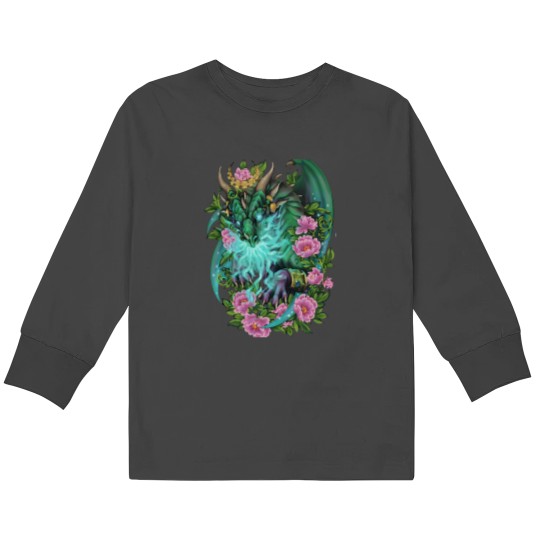 Discover Ysera the Dreamer Green Dragon Aspect Kids Long Sleeve T-Shirts