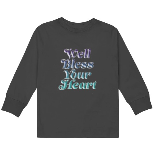 Discover Bless Your Heart (5) Kids Long Sleeve T-Shirts
