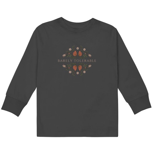 Discover Pride And Prejudice Barely Tolerable Kids Long Sleeve T-Shirts