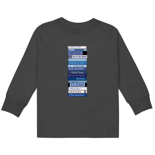 Discover 1989 Album Bookshelf Active Kids Long Sleeve T-Shirts