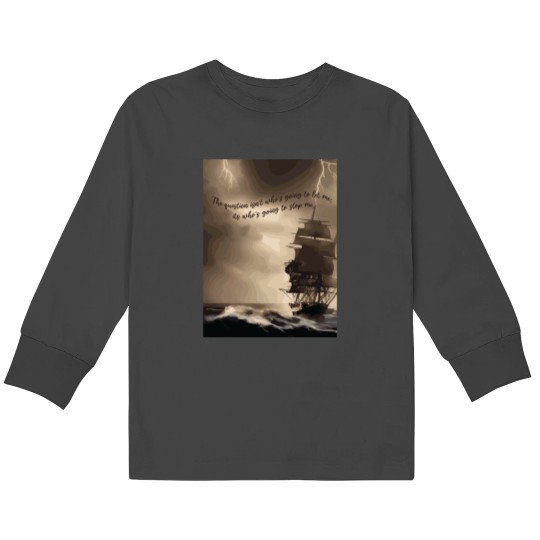 Discover sailing quote Kids Long Sleeve T-Shirts