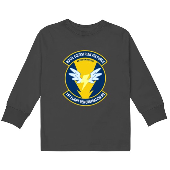 Discover Wonderbolt Squadron Shirt (Large Patch) Kids Long Sleeve T-Shirts