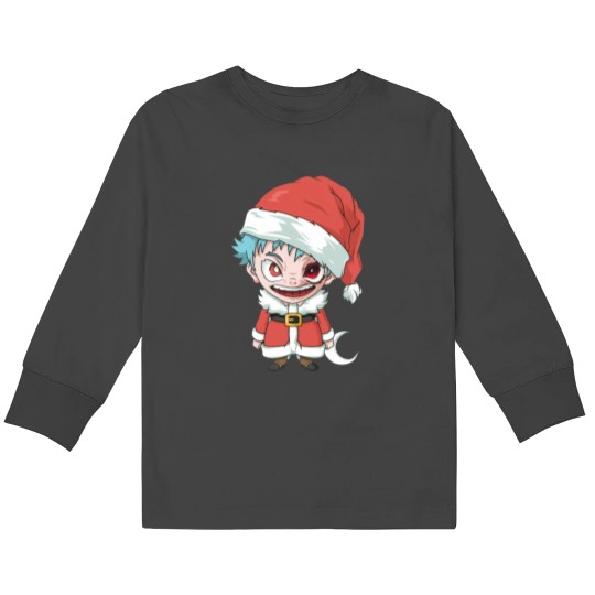Discover Young Santa Claus Sticker Kids Long Sleeve T-Shirts