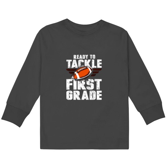 Discover Proud Mom Of A Football Senior Kids Long Sleeve T-Shirts