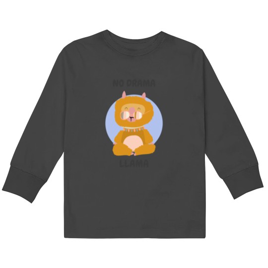 Discover No drama be llama Active Kids Long Sleeve T-Shirts